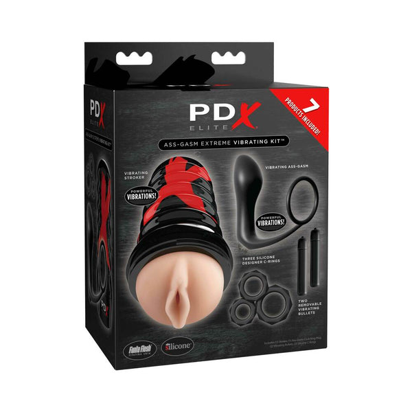 PDX Elite Ass-Gasm Extreme Vibrating 7-Piece Kit - TruLuv Novelties