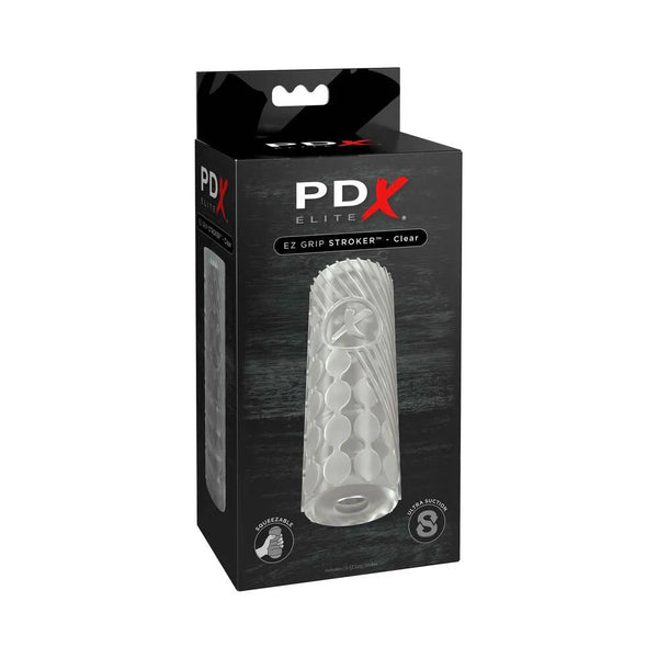 PDX Elite EZ Grip Stroker Clear - TruLuv Novelties