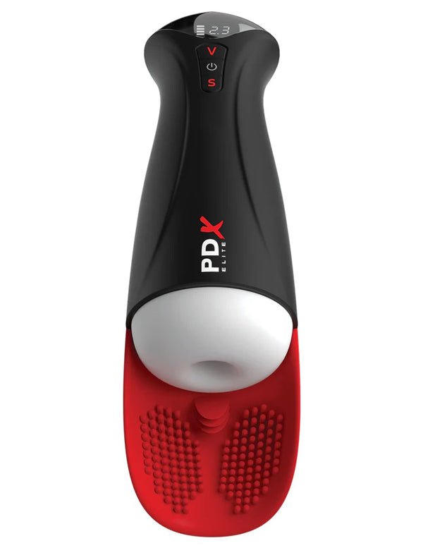 Pdx Elite Fap - O - Matic Pro XL - White/red - TruLuv Novelties