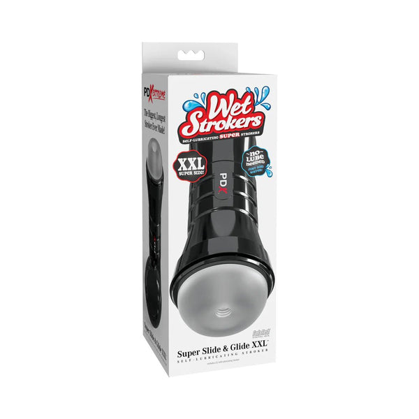 PDX Extreme Wet Strokers Super Slide & Glide XXL Frosted - TruLuv Novelties