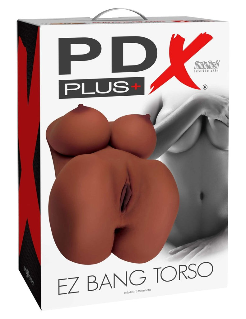 Pdx Plus Ez Bang Torso - Brown - TruLuv Novelties