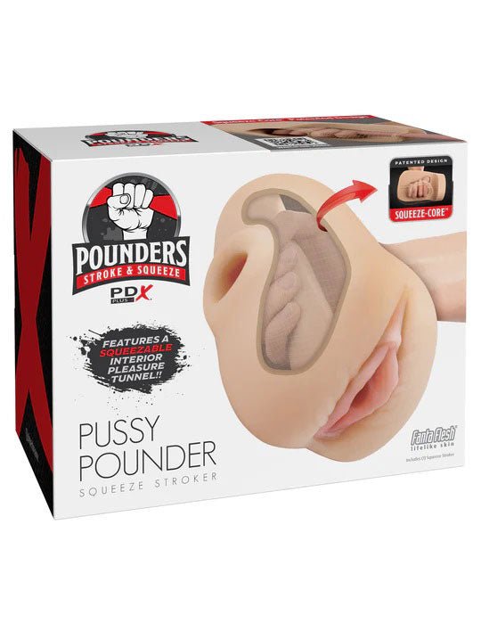 Pdx Plus Pussy Pounder Squeeze Stroker - Light - TruLuv Novelties