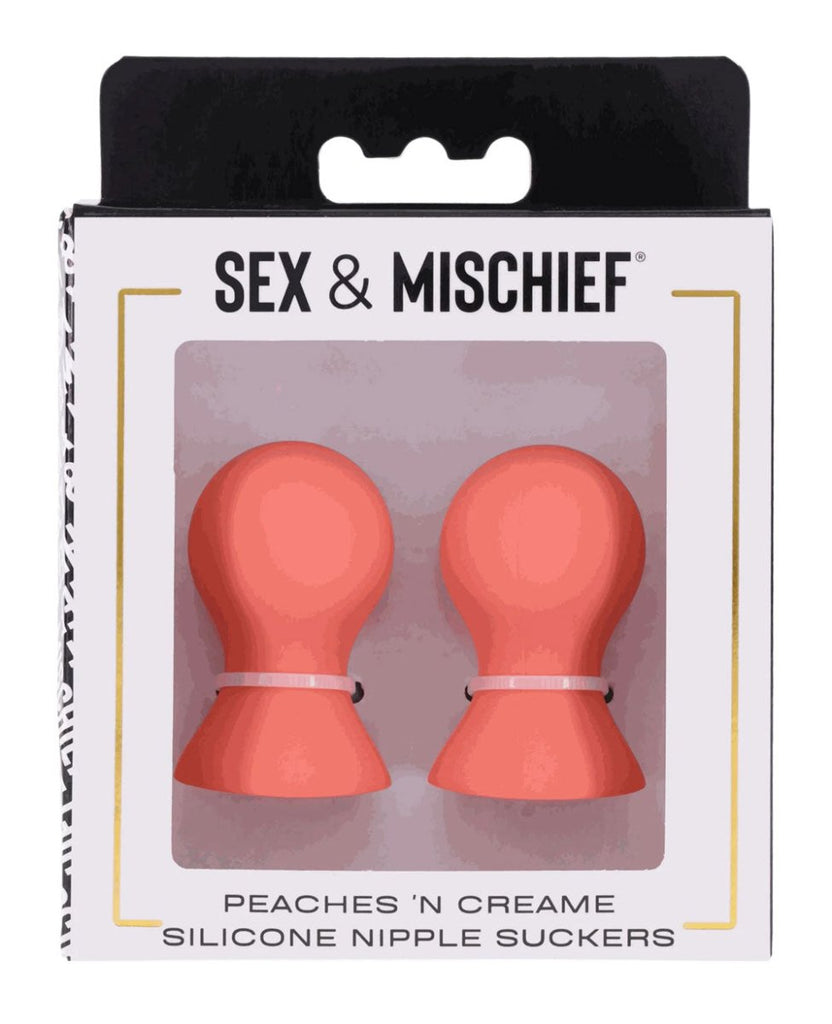 Peaches &039;N Creame Silicone Nipple Suckers - Peach - TruLuv Novelties