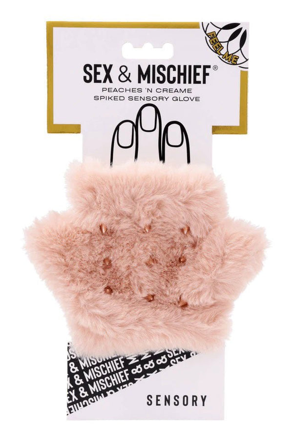Peaches &039;N Creame Spiked Sensory Glove - TruLuv Novelties