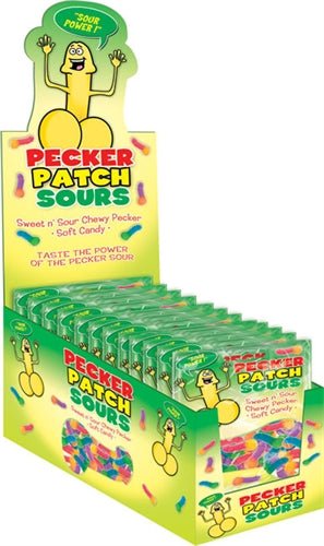 Pecker Patch Sour Gummies - 12 Piece Display - TruLuv Novelties