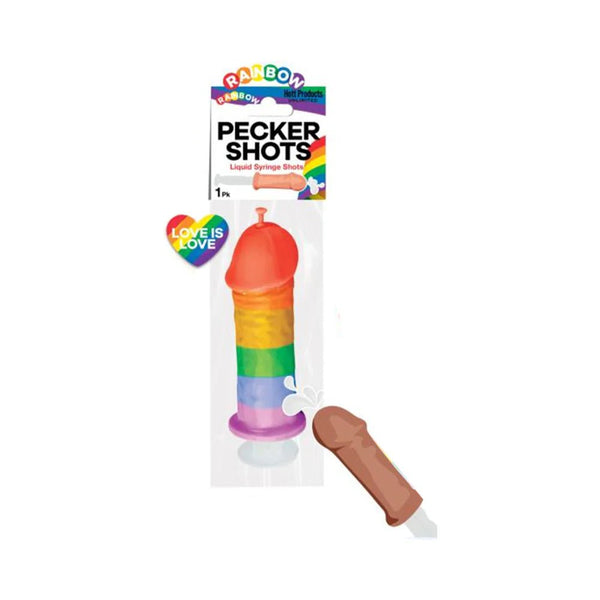 Pecker Shot Syringe Rainbow - TruLuv Novelties