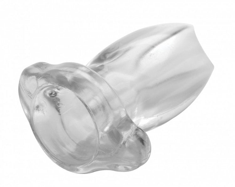 Peephole Clear Hollow Anal Plug - Large - TruLuv Novelties