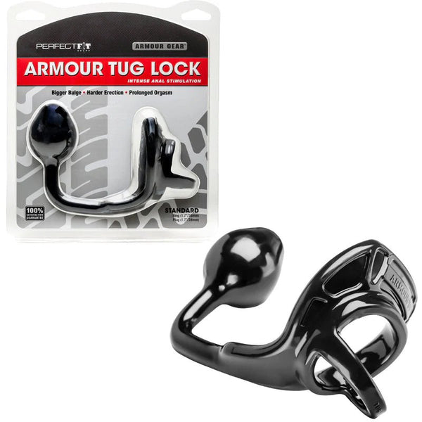 Perfect Fit Armour Tug Lock - Black - TruLuv Novelties