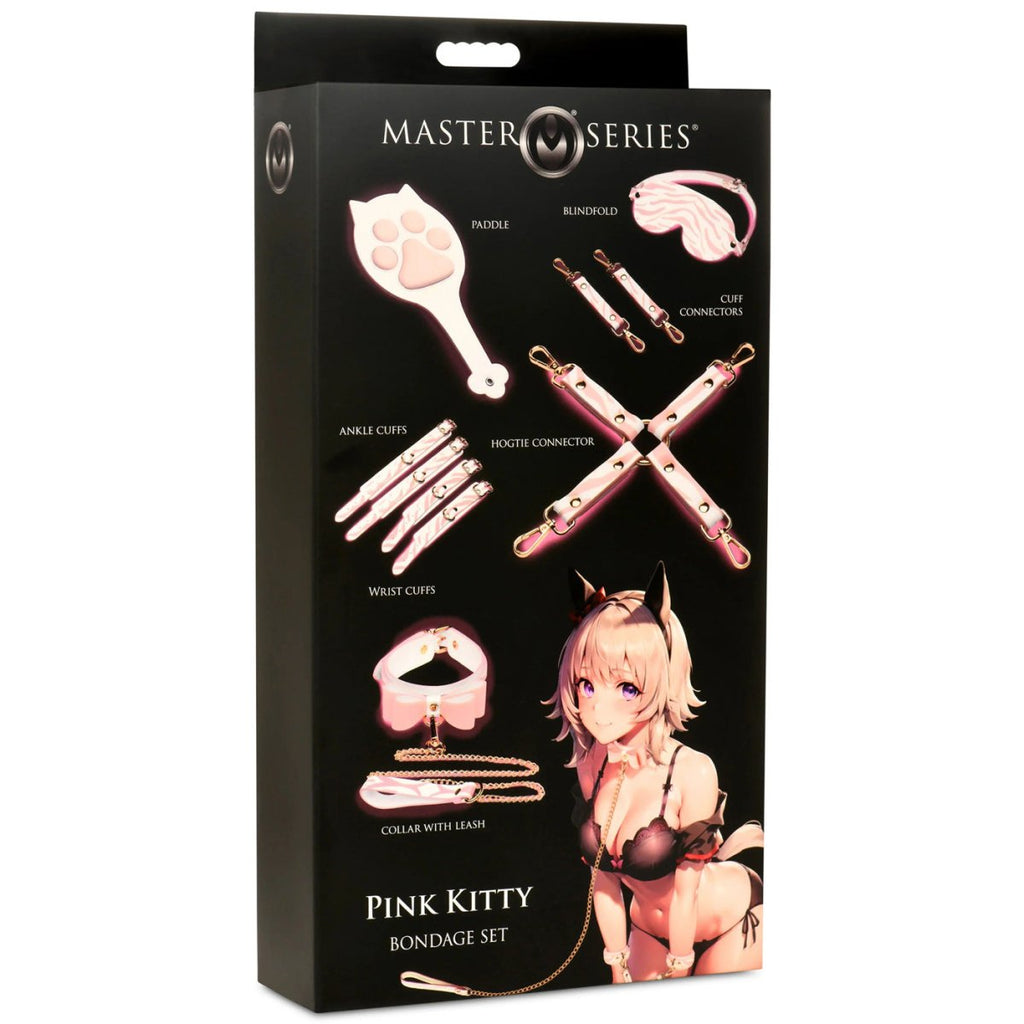 Pink Kitty Bondage Set - White/pink - TruLuv Novelties