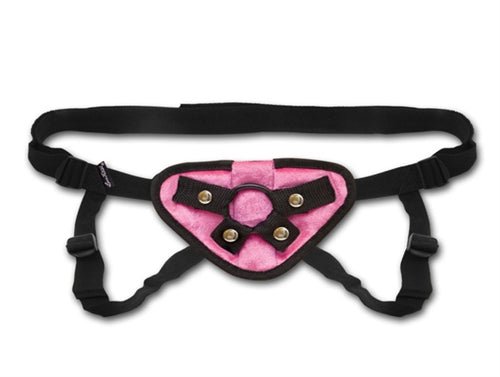 Pink Velvet Strap-on Harness - TruLuv Novelties