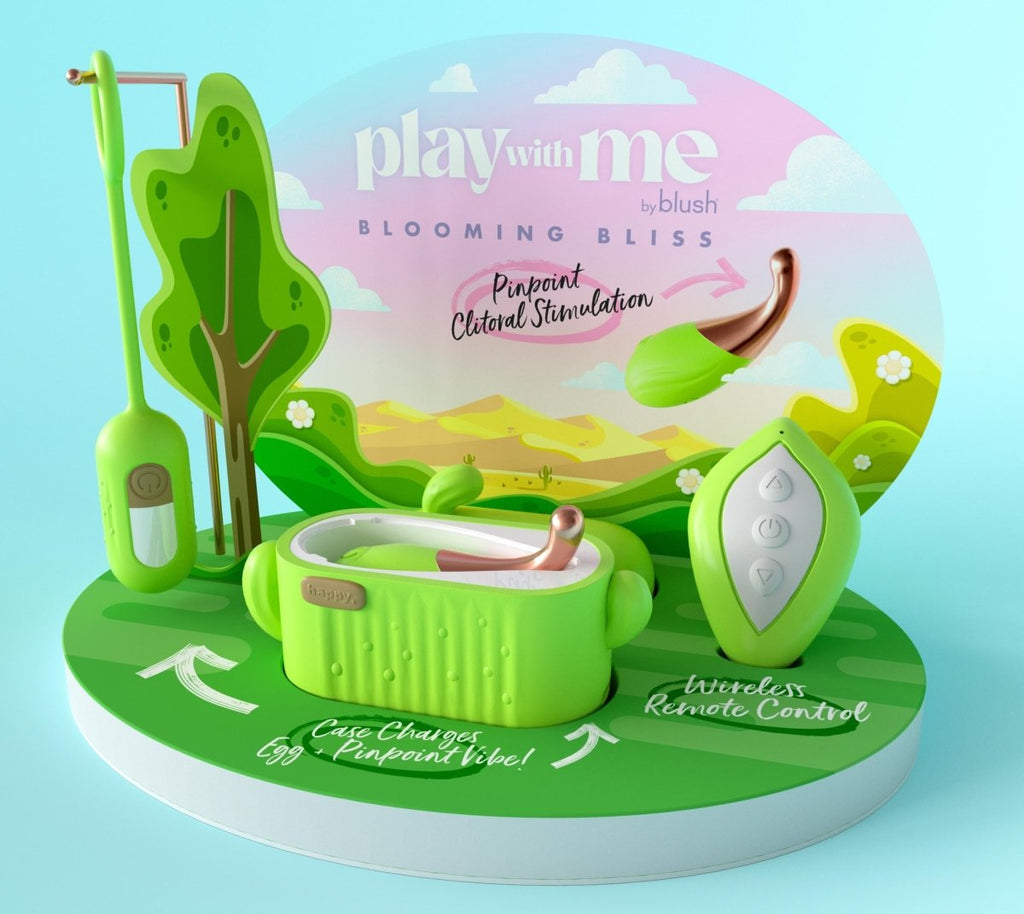 Play With Me Blooming Bliss Merchandising Kit - Green - TruLuv Novelties