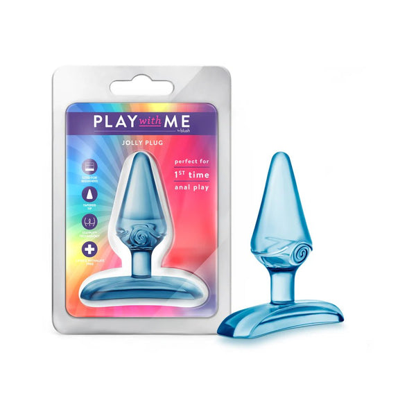 Play With Me Jolly Plug Blue - TruLuv Novelties