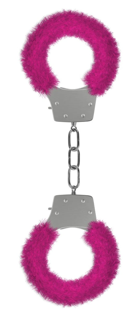 Pleasure Furry Handcuffs - Pink - TruLuv Novelties