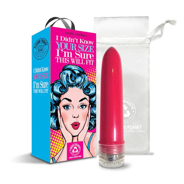 Pleasure Package I Didn't Know Your Size - 4" Multi - Speed Vibe - TruLuv Novelties