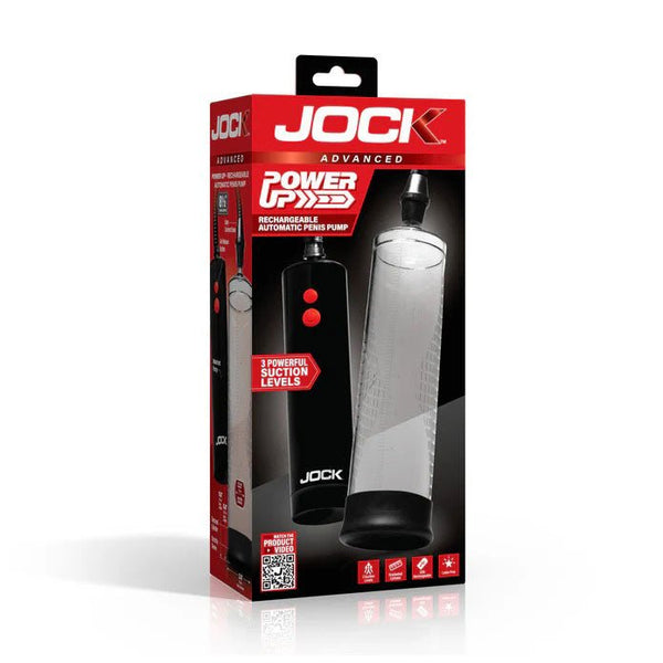 Power Up Rechargeable Automatic Penis Pump - Clear - TruLuv Novelties
