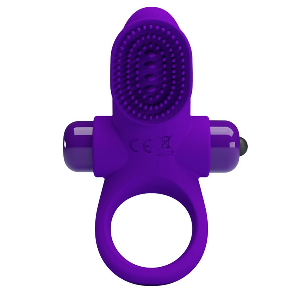 Pretty Love Vibrating Cock Ring II - Purple - TruLuv Novelties