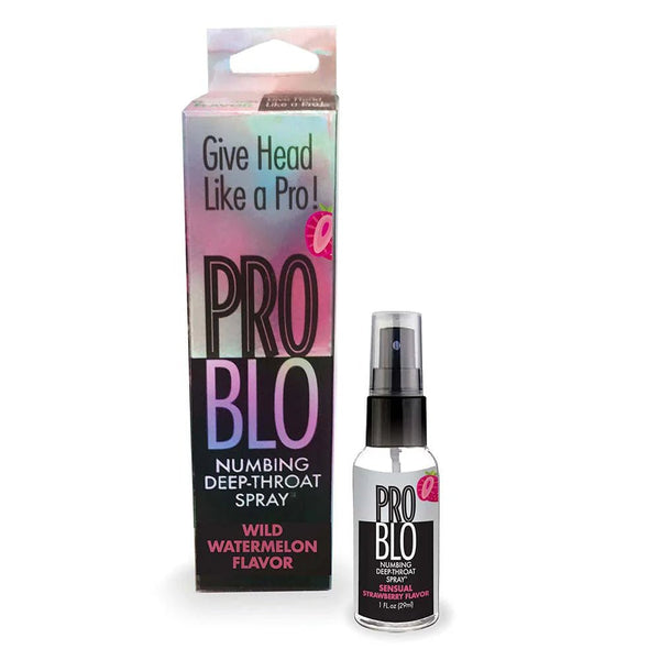 Pro Blo Numbing Deep Throat Spray Strawberry 1 oz. - TruLuv Novelties