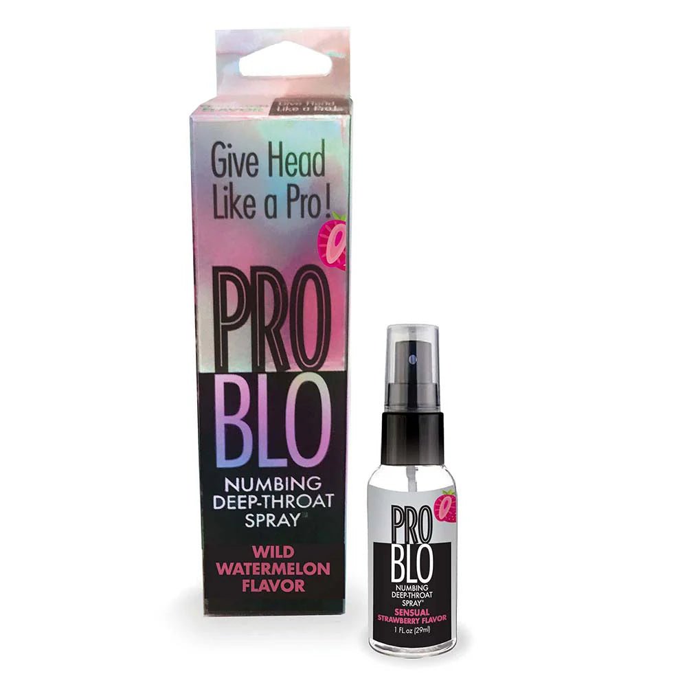 Pro Blo Numbing Deep Throat Spray Strawberry 1 oz. - TruLuv Novelties