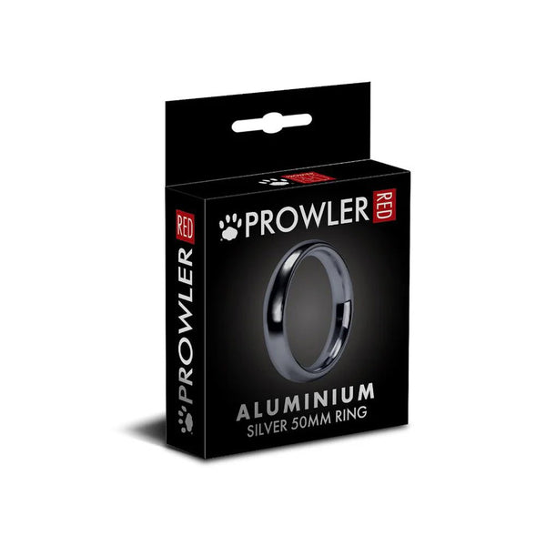 Prowler RED Aluminum Silver 50mm Ring - TruLuv Novelties