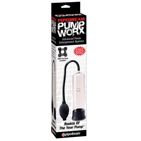 Pump Worx Rookie of the Year Pump Clear/Black - TruLuv Novelties