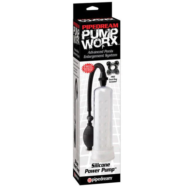 Pump Worx Silicone Power Pump Clear - TruLuv Novelties