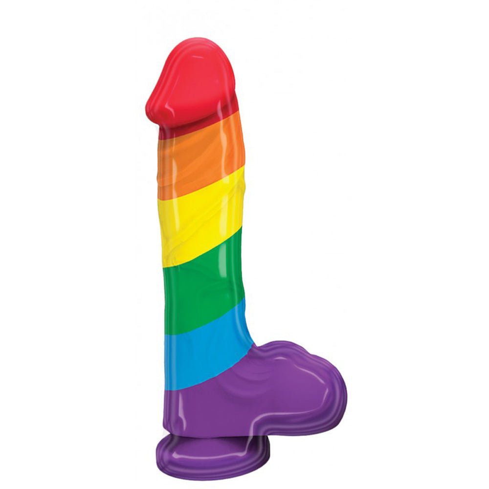 Pumped Rainbow Silicone Dildo - TruLuv Novelties