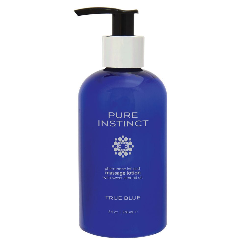 Pure Instinct Pheromone Massage Lotion True Blue 236 ml | 8 Fl Oz - TruLuv Novelties