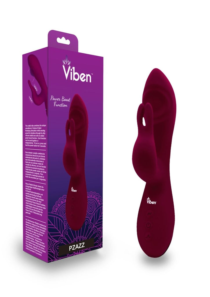 Pzazz - Ruby - Rechargeable Thumping Rabbit - TruLuv Novelties