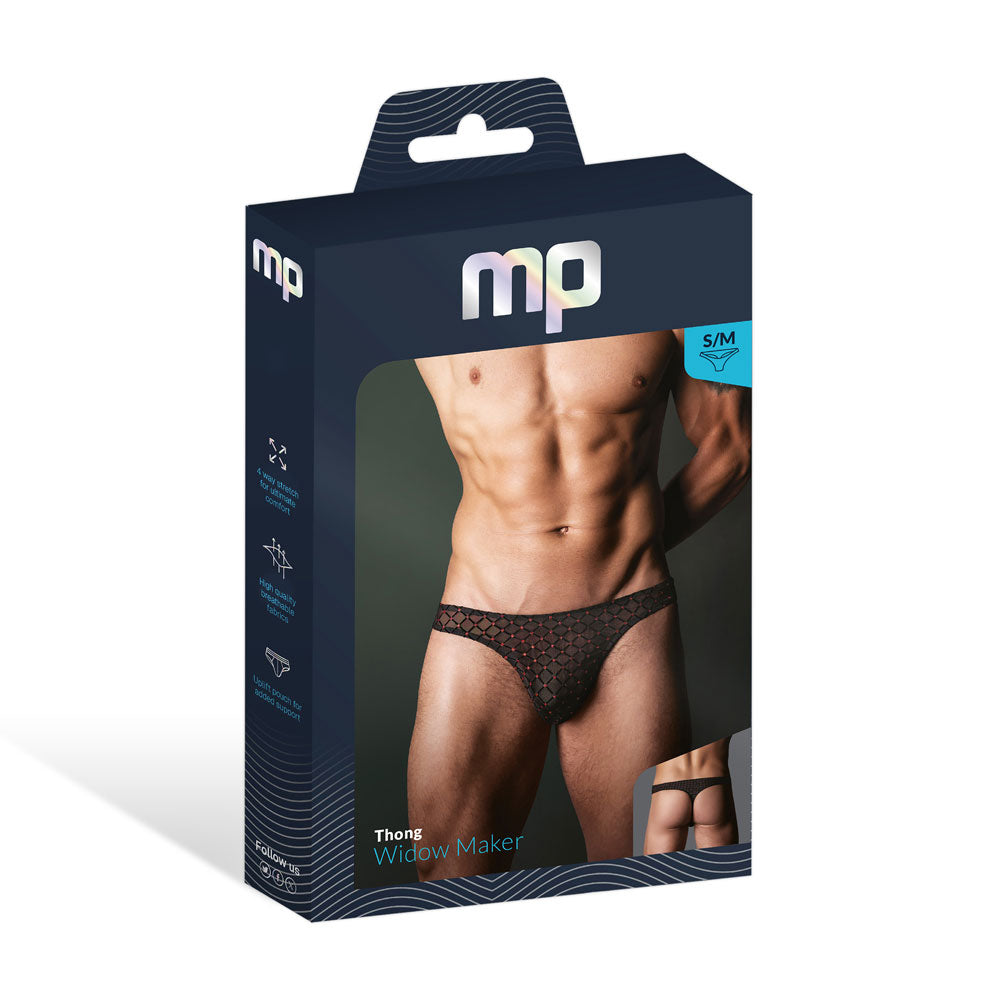 Widow Maker Classic Thong - S/m - Black