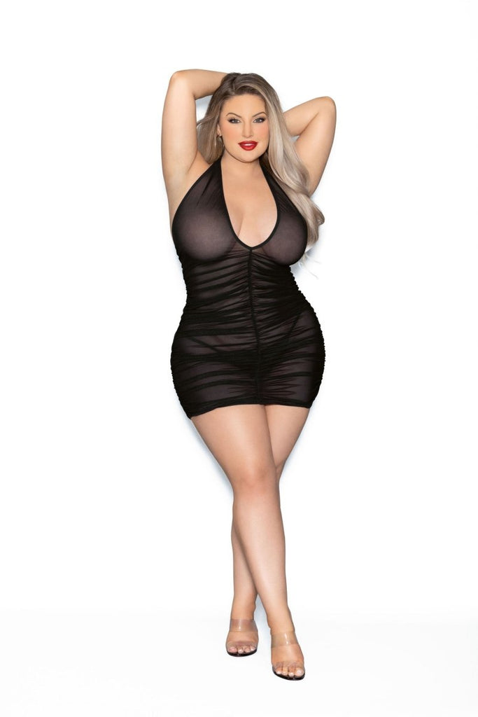 Queen Chemise - Queen Size - Black - TruLuv Novelties