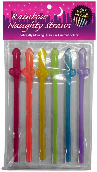 Rainbow Naughty Straws - TruLuv Novelties