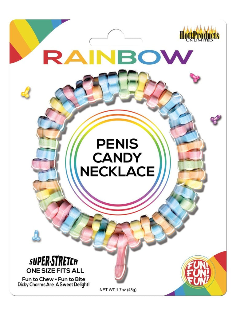 Rainbow Penis Candy Necklace - TruLuv Novelties