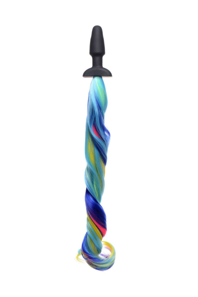 Rainbow Pony Tail Anal Plug - TruLuv Novelties