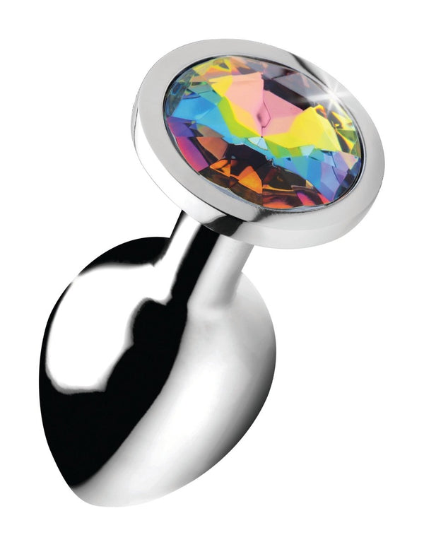 Rainbow Prism Gem Anal Plug - Medium - TruLuv Novelties