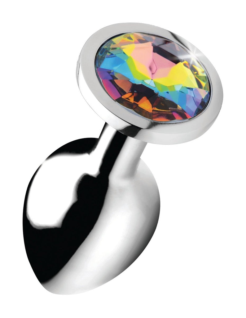 Rainbow Prism Gem Anal Plug - Medium - TruLuv Novelties