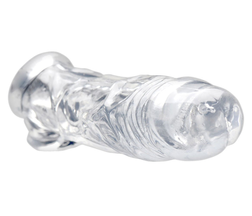 Realistic Clear Penis Enhancer and Ball Stretcher - TruLuv Novelties