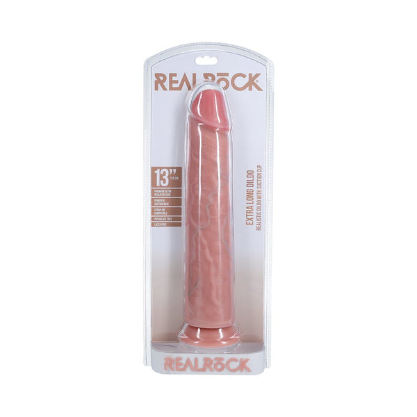 RealRock Extra Long 13 in. Dildo Beige - TruLuv Novelties