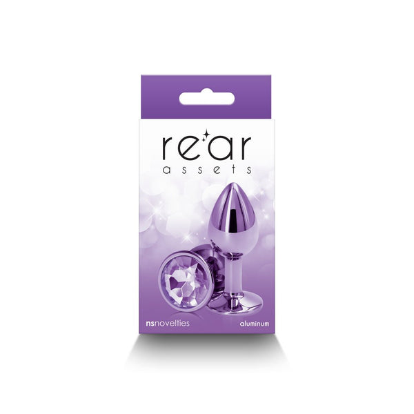 Rear Assets Metal Anal Plug Small Purple - TruLuv Novelties