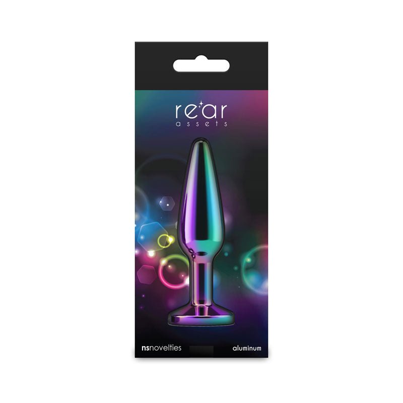 Rear Assets - Tapered Medium - Multicolor Rainbow - TruLuv Novelties