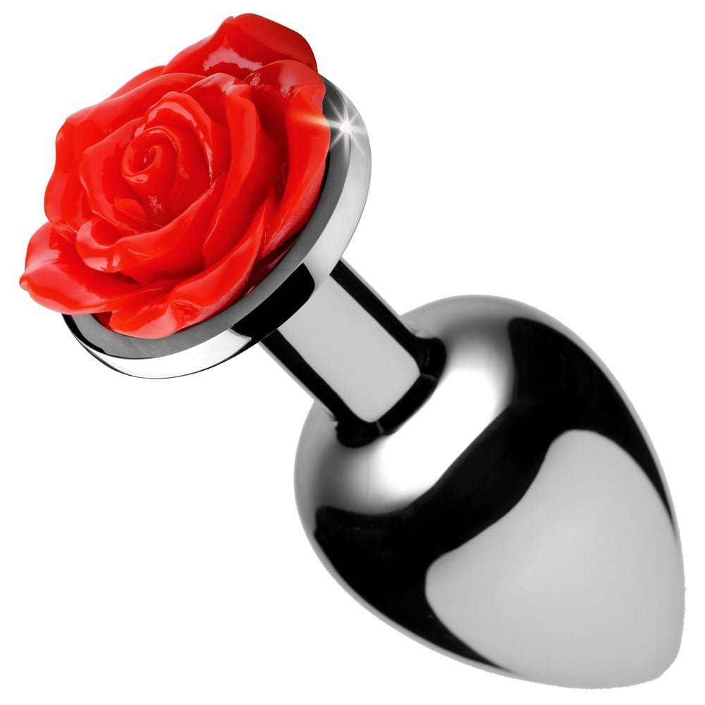 Red Rose Anal Plug - TruLuv Novelties