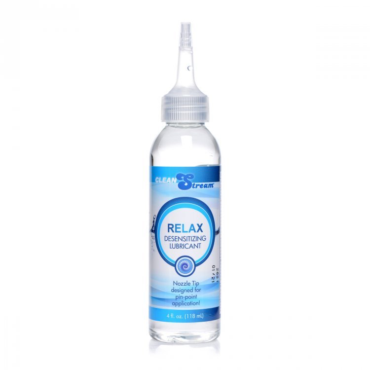 Relax Desensitizing Lubricant With Nozzle Tip - 4 Oz. 118ml - TruLuv Novelties