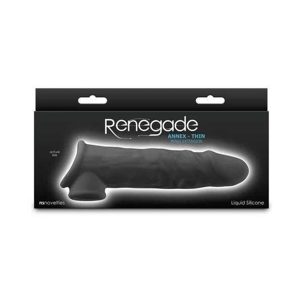 Renegade Annex Thin Penis Extension Black - TruLuv Novelties