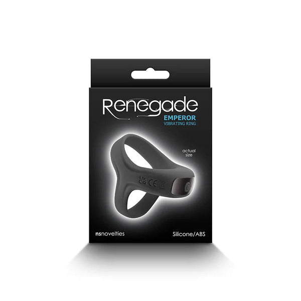 Renegade Emperor Vibrating Ring Black - TruLuv Novelties