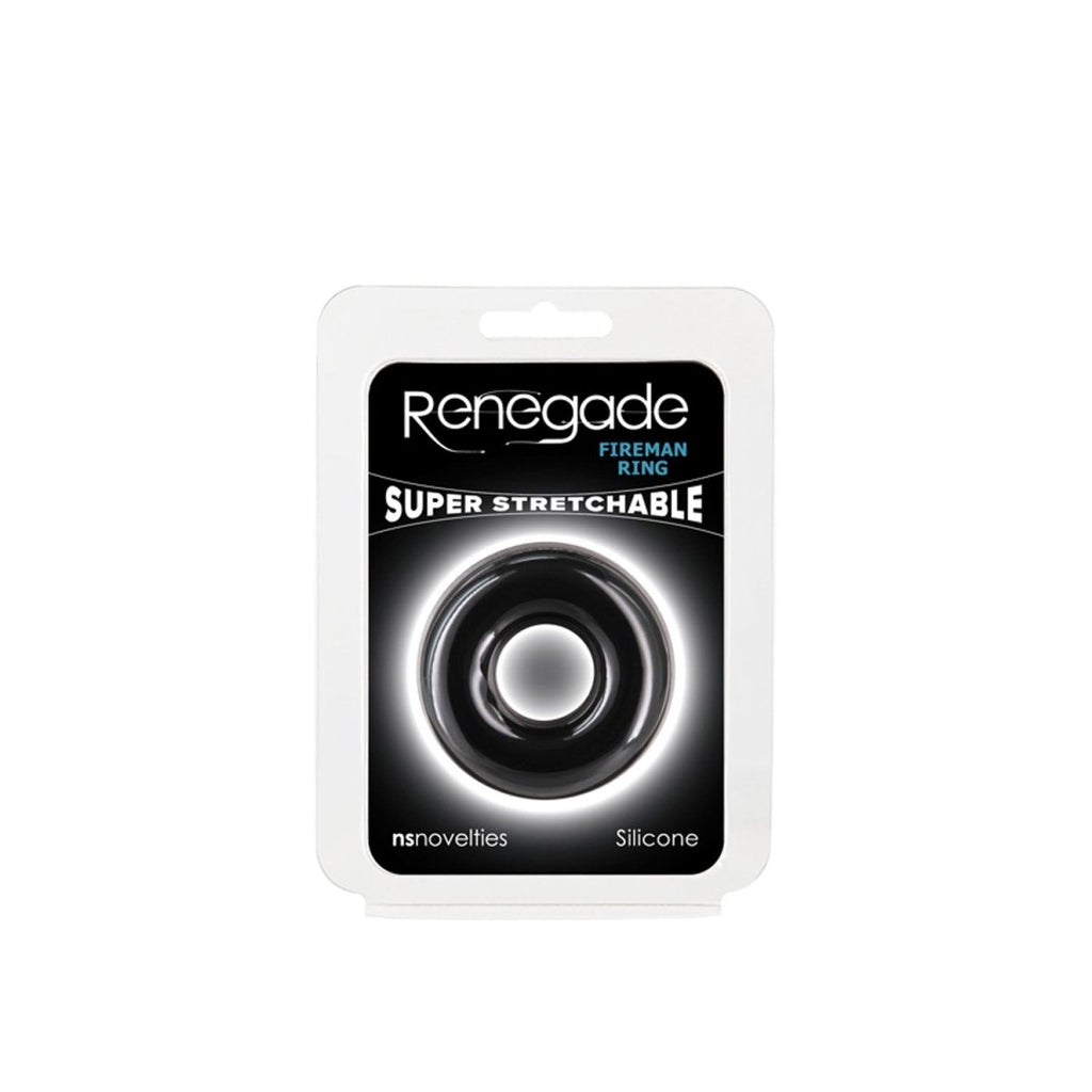 Renegade - Fireman Ring - Medium - Black - TruLuv Novelties