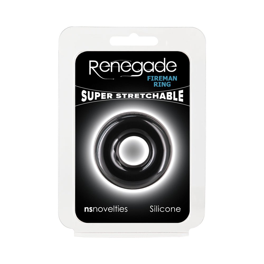 Renegade Fireman Ring Small Black - TruLuv Novelties