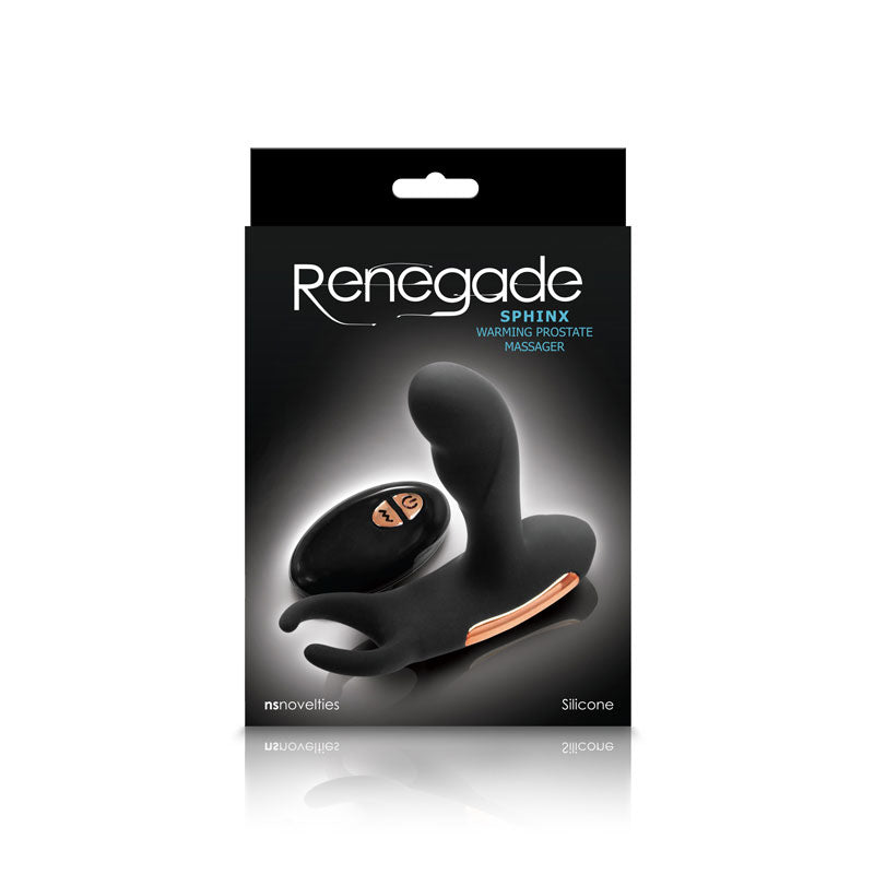 Renegade - Sphinx - Warming Prostate Massager - Black - TruLuv Novelties