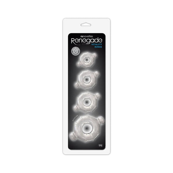 Renegade Vitality Rings 4 - Pack Clear - TruLuv Novelties