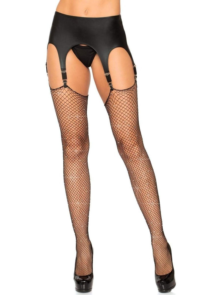 Rhinestone Fishnet Stockings - One Size - TruLuv Novelties