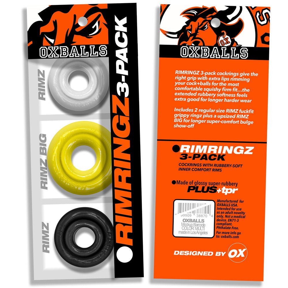 Rimringz Multi Size 3 Pack  - Shockwave - TruLuv Novelties