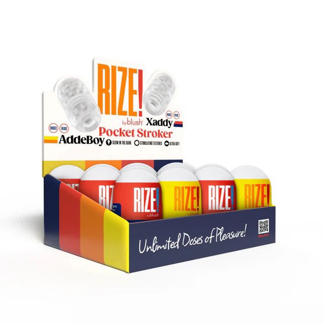 Rize - the Pill Mini Stroker - 12 Pack Display - TruLuv Novelties